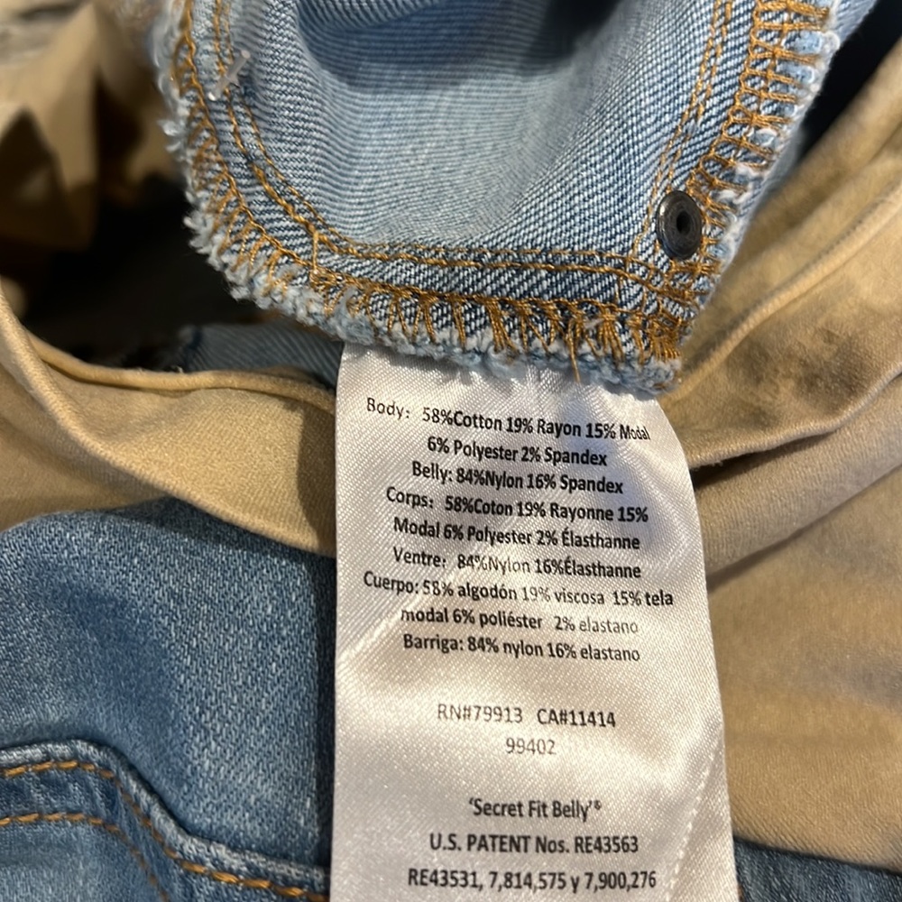 Indigo Blue Distressed Cropped Jeggings - Picture 9 of 10
